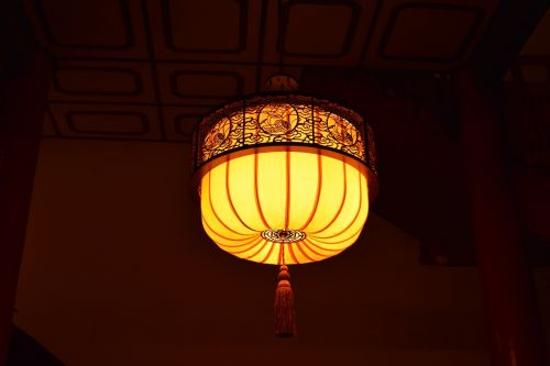 xi'an the big wild goose pagoda lantern