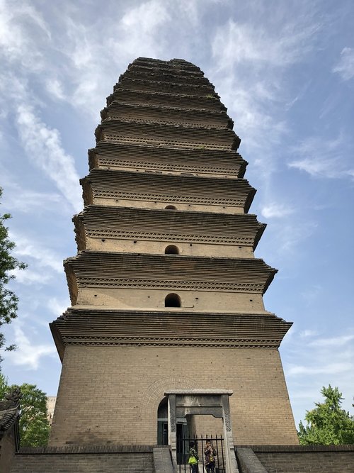 xi'an  small wild goose pagoda  pictures