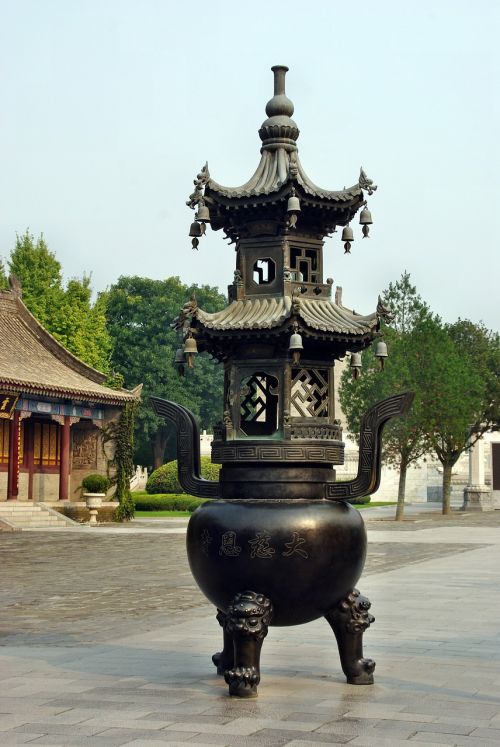 xian pagoda incense burner