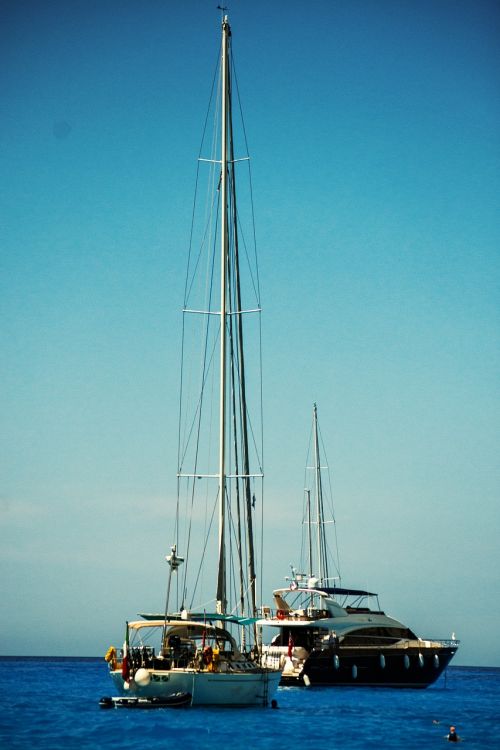 yacht boats seascape