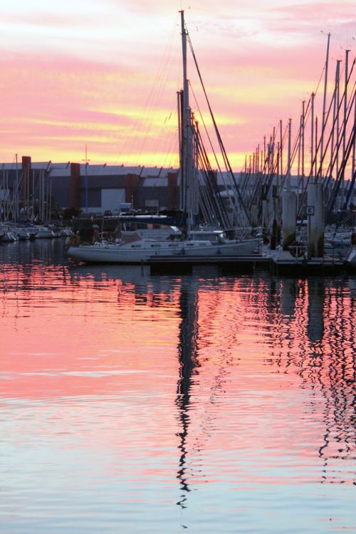 yacht reflection cherbourg