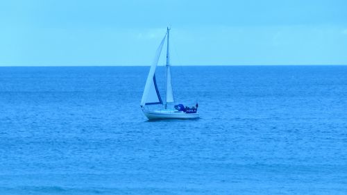 Yacht At Sea