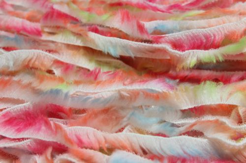 yarn feather colorful