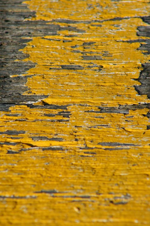yellow paint rustic