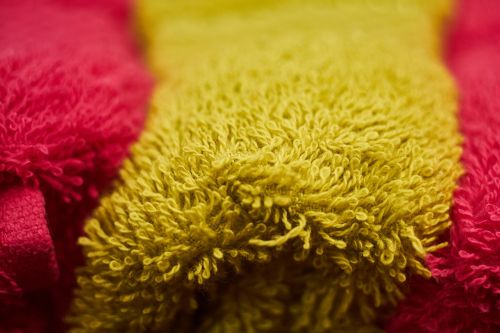 yellow towel cotton