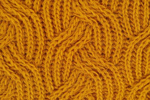 yellow fabric wool