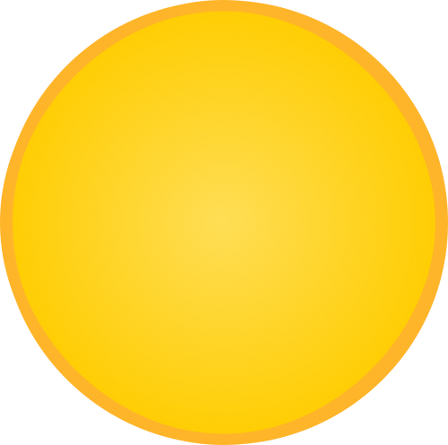 yellow circle round