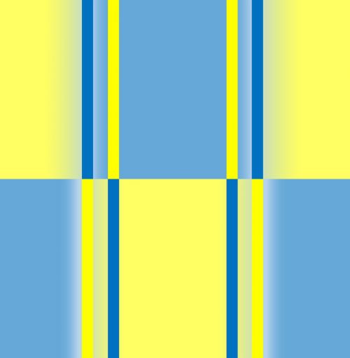 yellow blue geometric