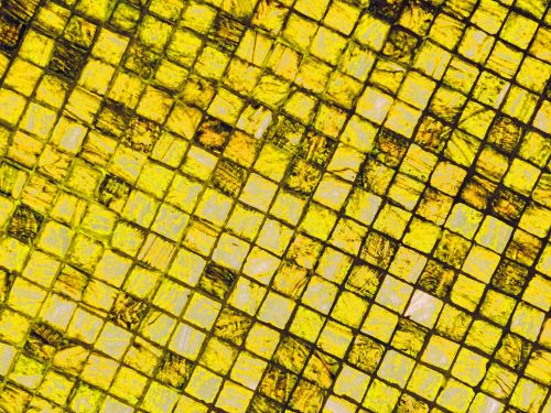 Yellow Abstract Squares Background