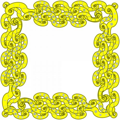 Yellow Arabesque Frame 1