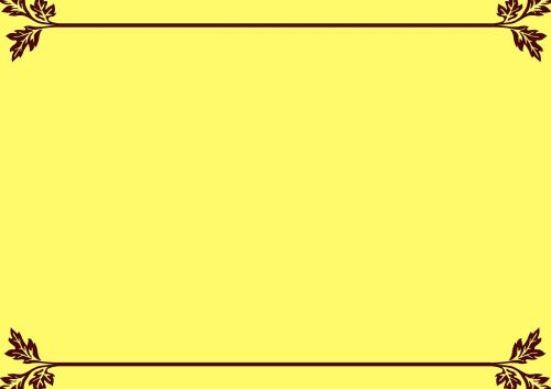 yellow background trim card