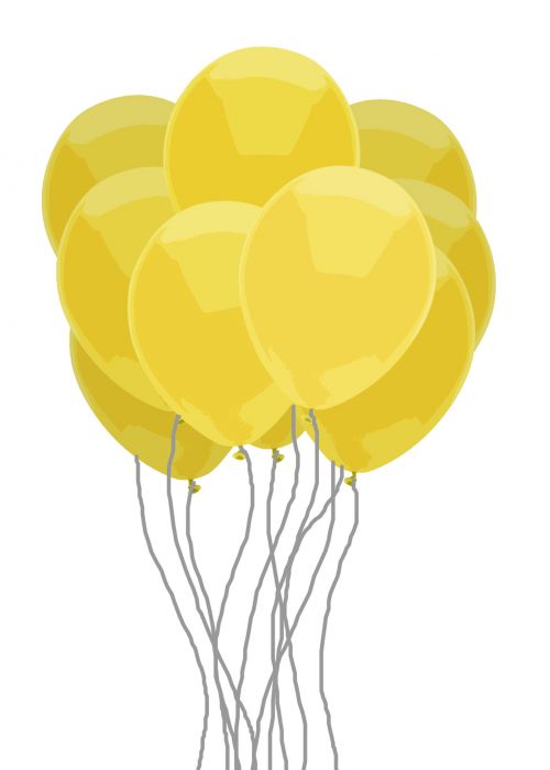 Yellow Balloon Bunch