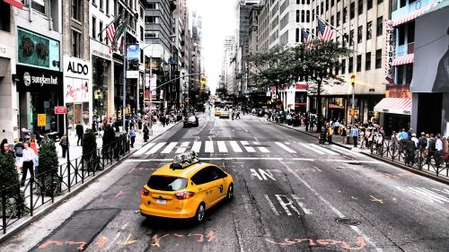 yellow cab taxi new york
