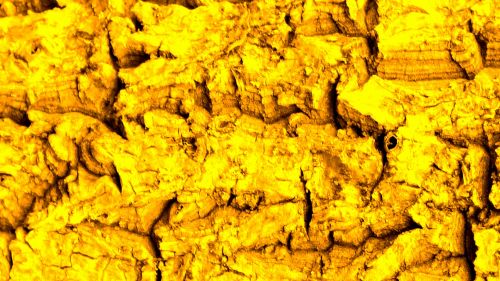 Yellow Cracked Rock Background