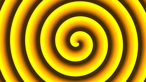 Yellow Hypnotic Background