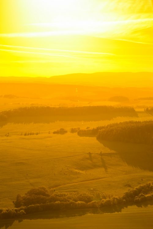 Yellow Landscape Sunset