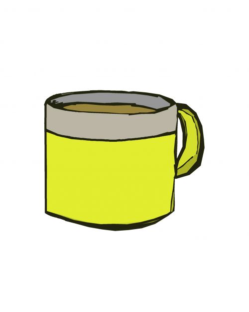Yellow Mug Of Coffee