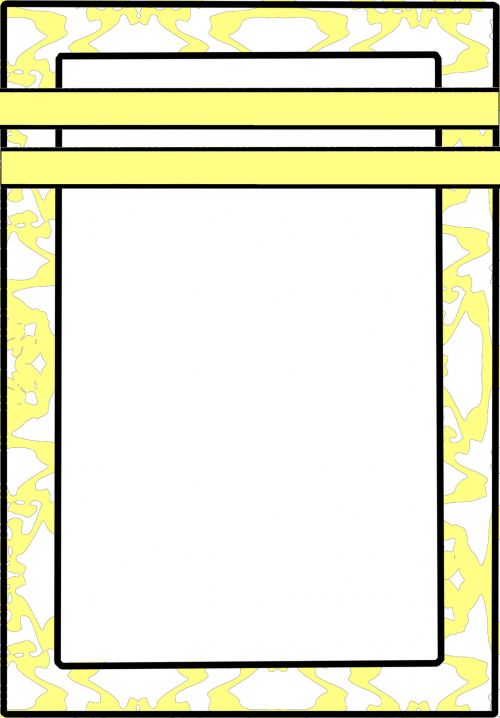 Yellow Pattern Invitation