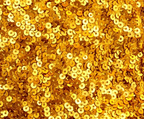 Yellow Sequins Background