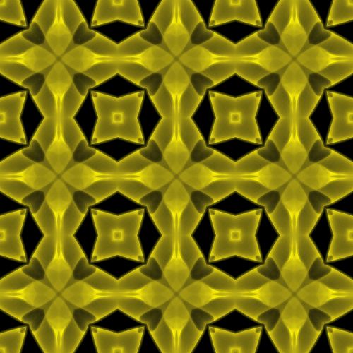 Yellow Smoky Seamless Pattern