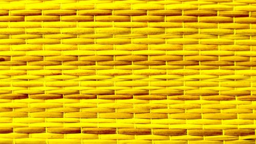 Yellow Straw Weave Background