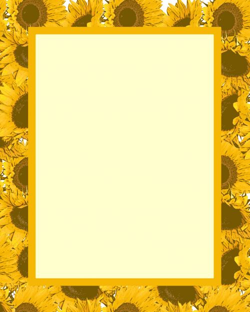 Yellow Sunflower Invitation