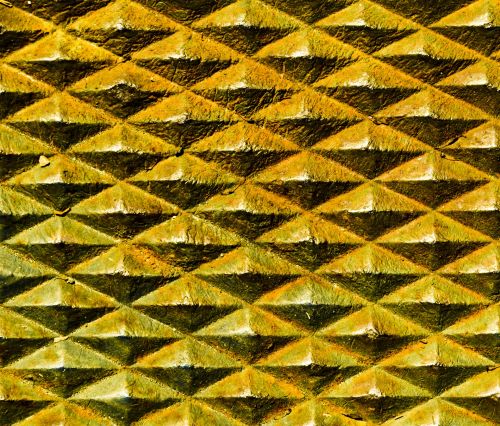 Yellow Triangles Background