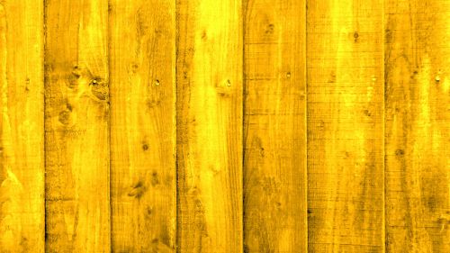 Yellow Wood Fence Background