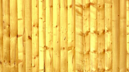Yellow Wooden Fence Background