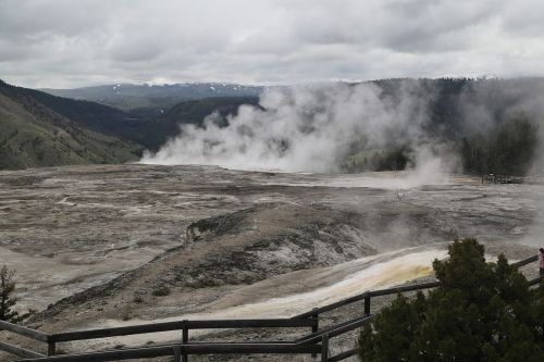 yellowstone national park the scenery volcano