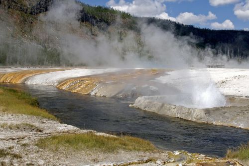 yellowstone national park river landscape