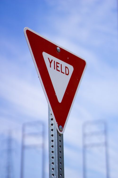 Yield Road Sign