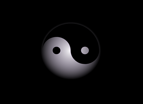 yin-yang abstract background