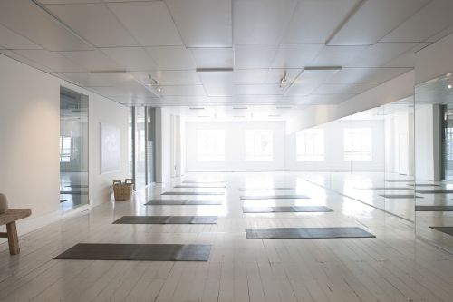 yoga studio shot health