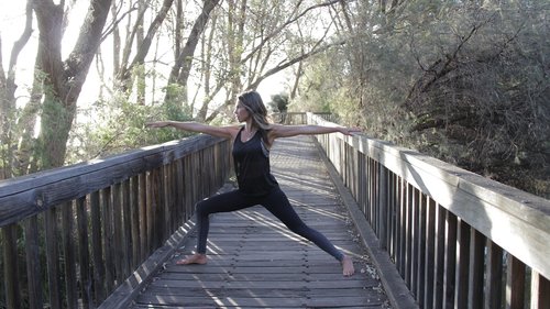 yoga  nature  woman