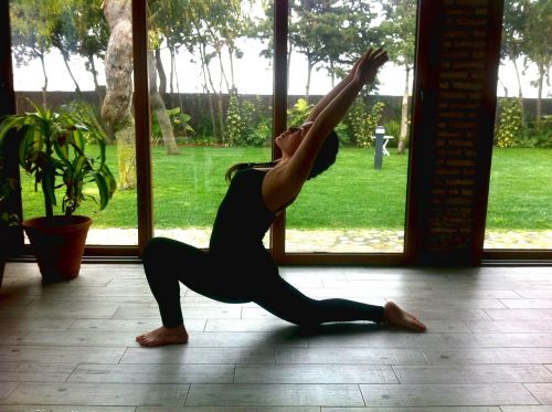 yoga practice woman