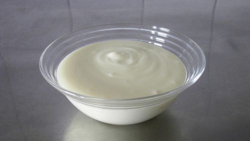 yogurt glass white