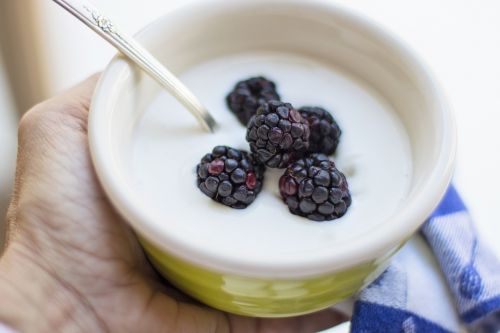 yogurt breakfast berries
