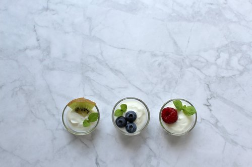 yogurt  berries  blueberry