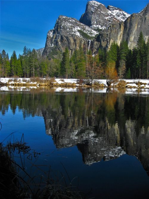 yosemite river surface of the river