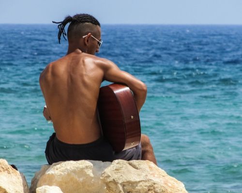 young man guitar