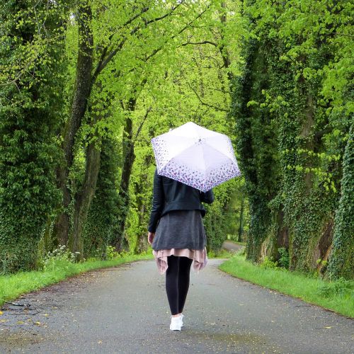 young woman girl umbrella