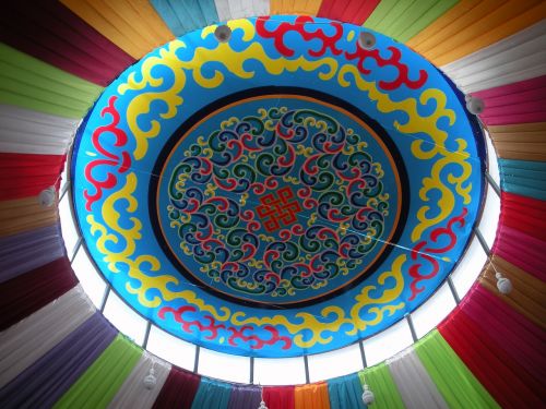 yurts colorful dome