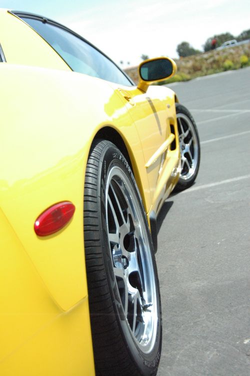 z06 corvette polished wheels
