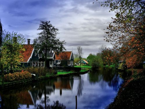 zaanse schans netherlands view