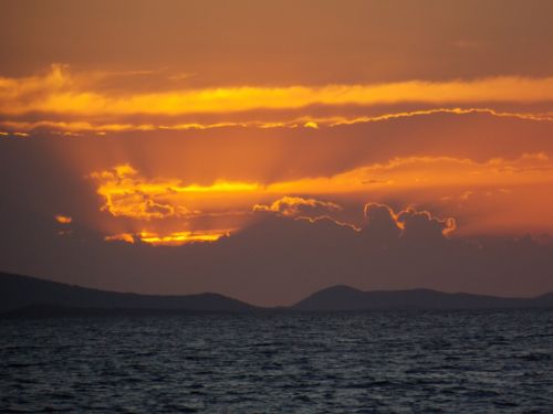 zadar croatia sunset