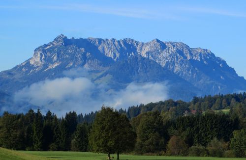 zahmer kaiser mountains alpine