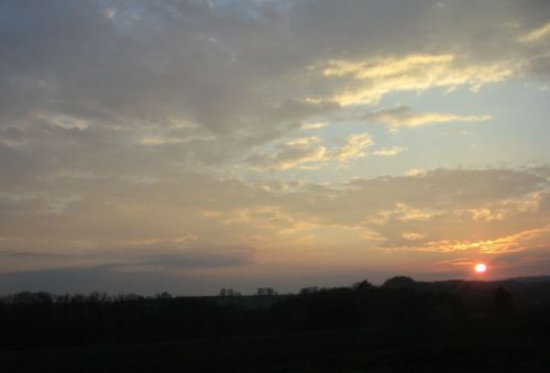 Sunset Over The Landscape