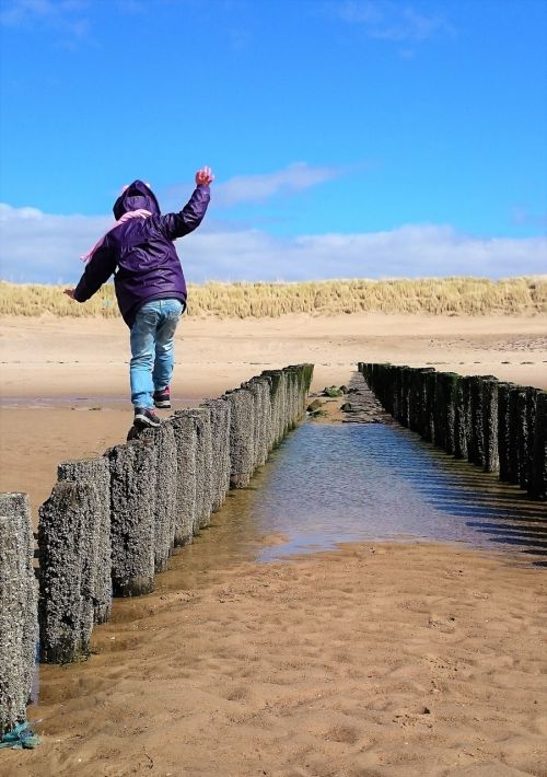 zealand beach child