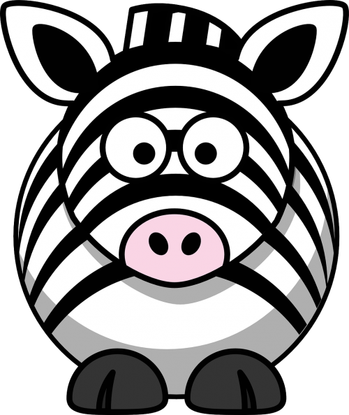 zebra animal head